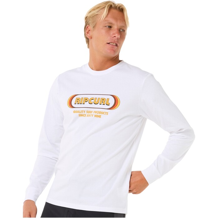 2025 Rip Curl Mens Icons Of Surf Long Sleeve Rash Tee 12EMRV